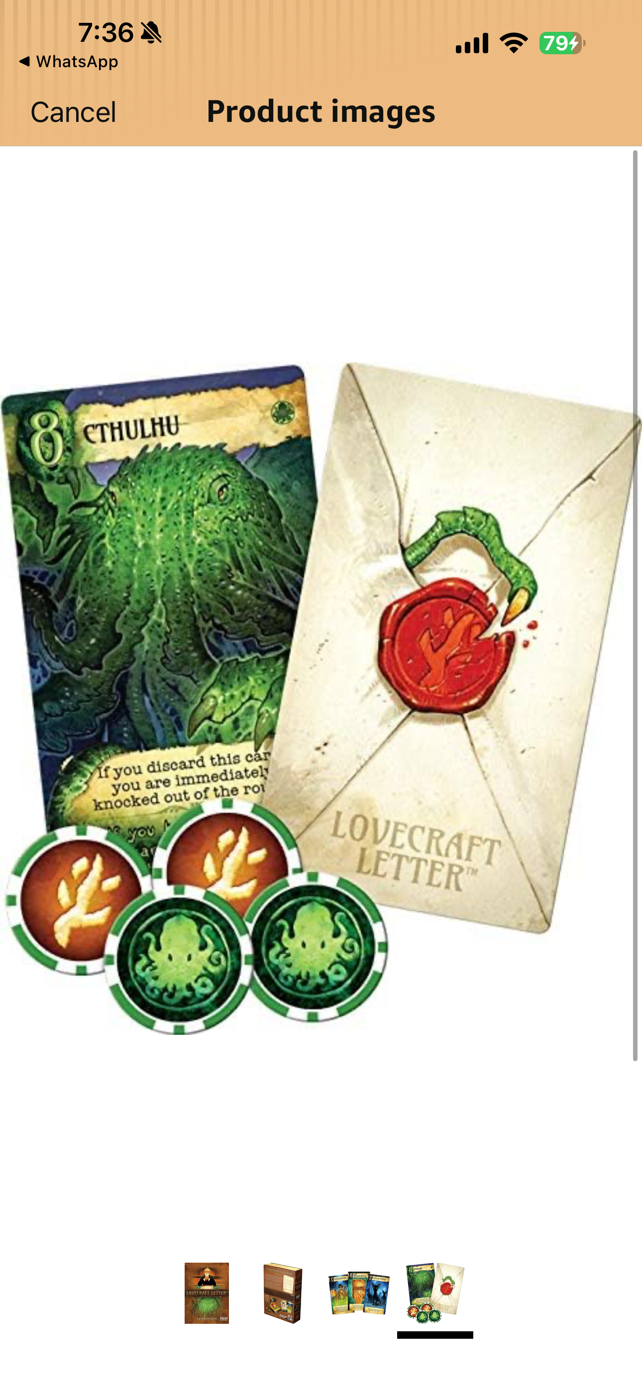 Lovecraft Letter Board Games,Brown