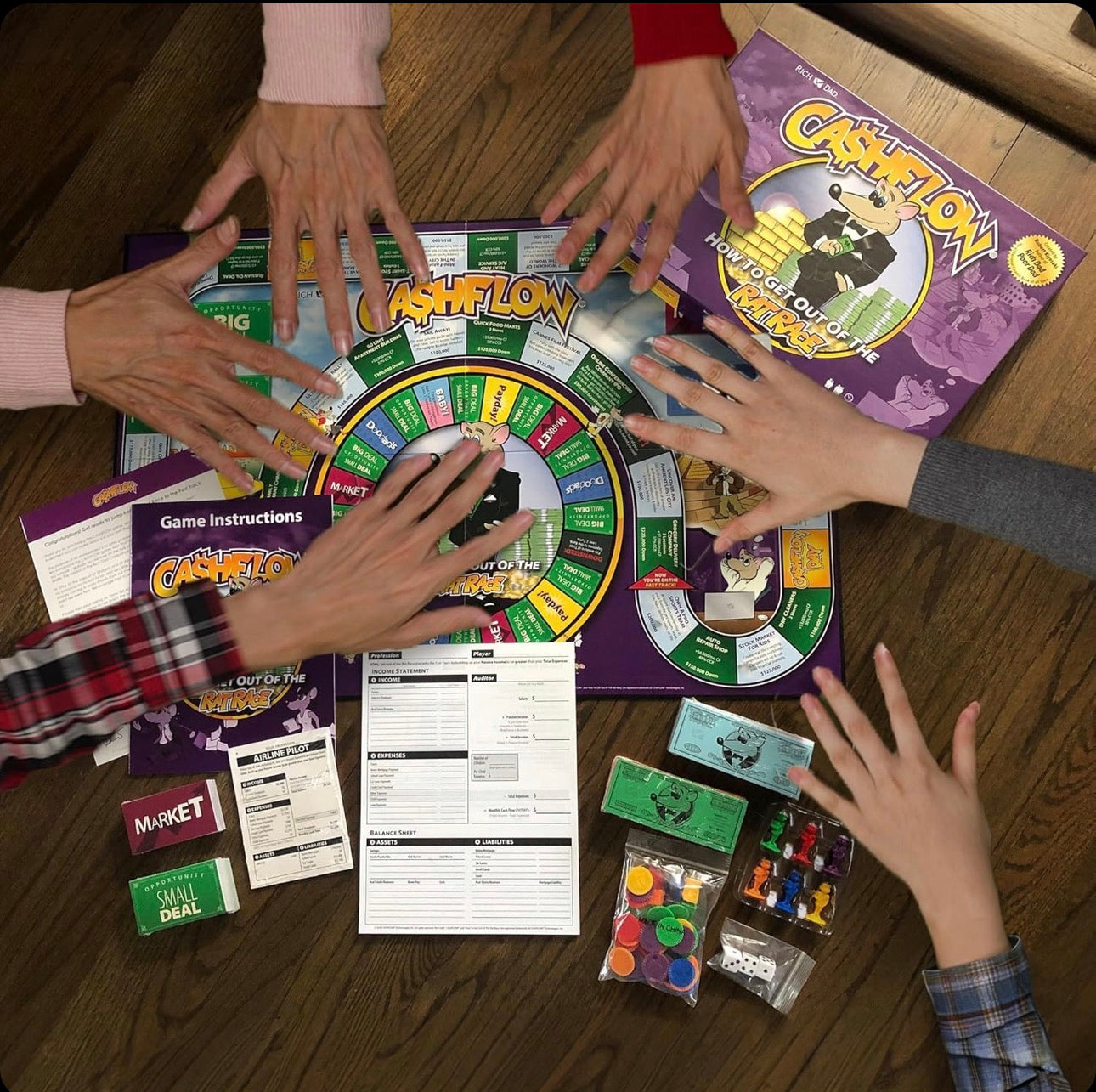 Cashflow Board Game | Financial Literacy Strategy Game | Money Management Game | Age 14+
