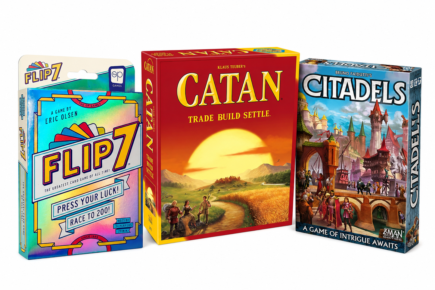 Gamer Bundle: Flip 7 + Catan + Citadels