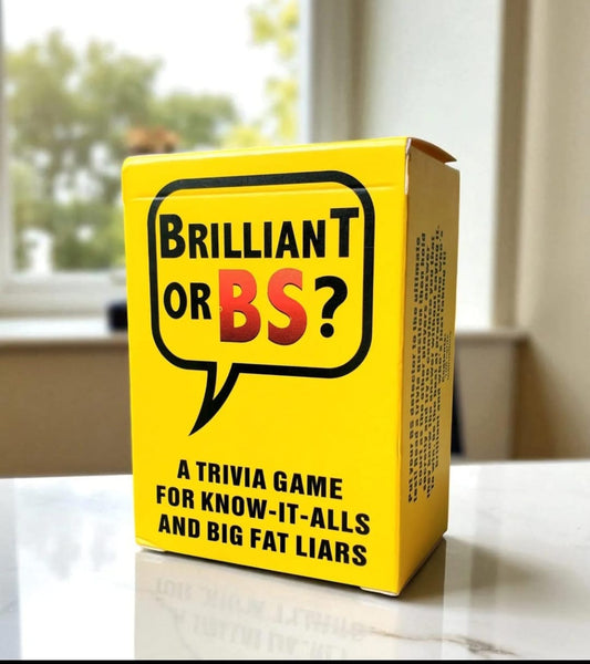 Brilliant or BS? - A Trivia Game for Know-it-Alls and Big Fat Liars - Fun Bluffing Trivia Game for Friends & Family