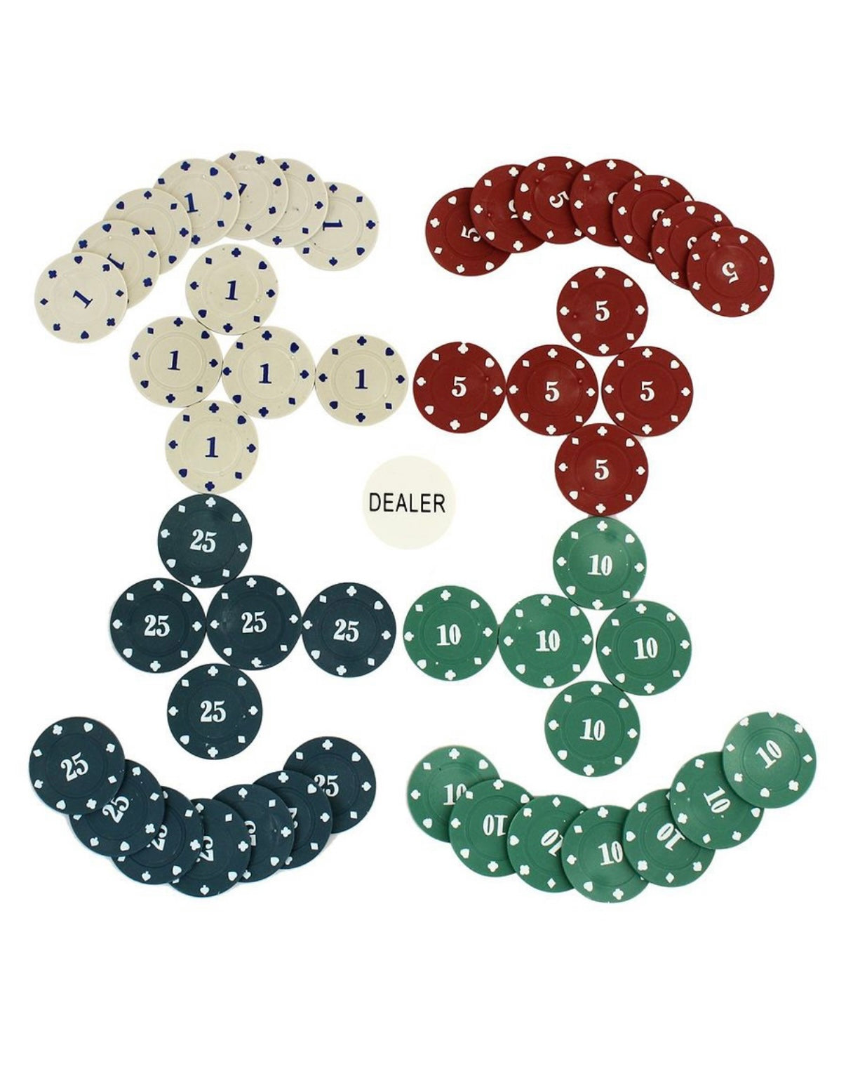 Poker Chips: 100 PCS