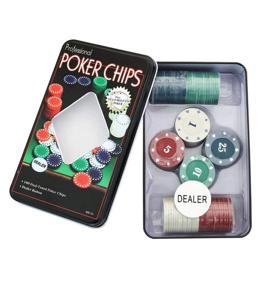 Poker Chips: 100 PCS