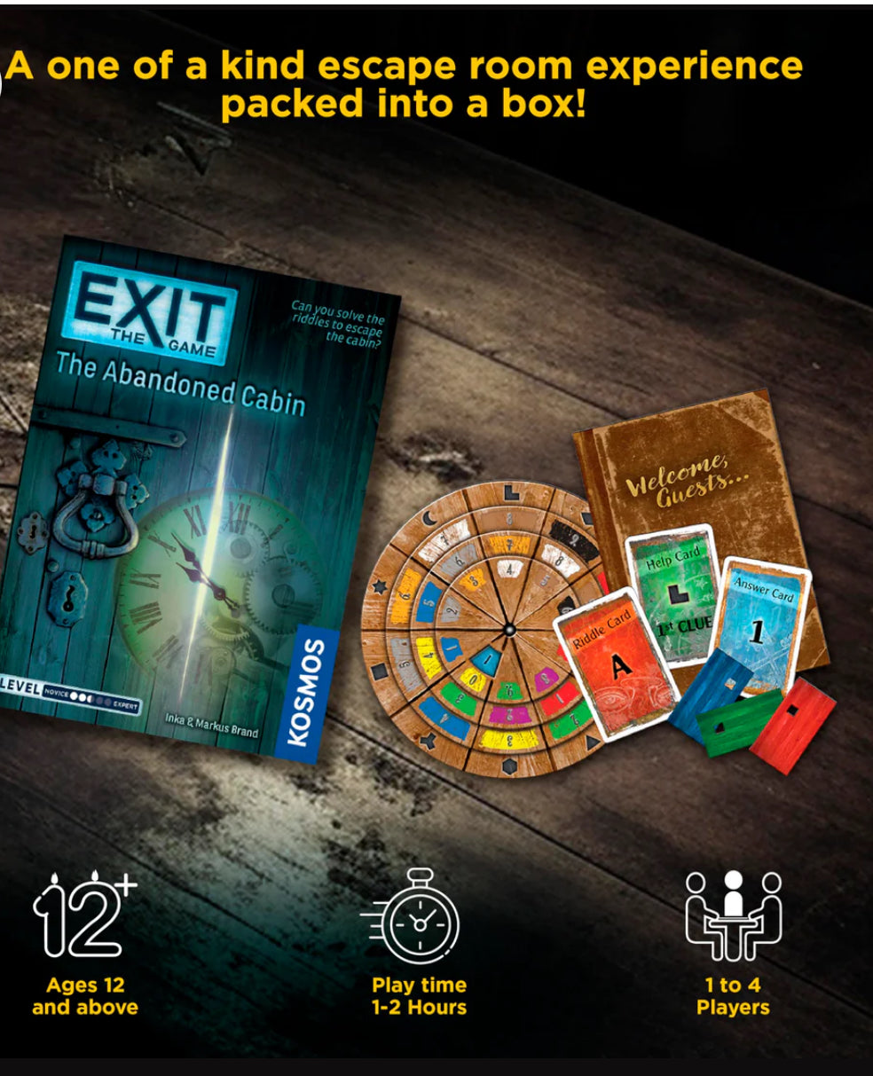 Thames & Kosmos Exit The Abandoned Cabin Card Based Family Escape Room Game