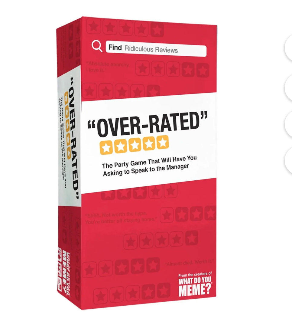 Over-Rated – The Party Game of Ridiculous Reviews 🎯