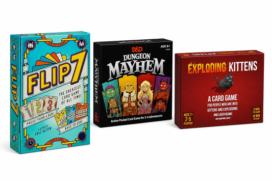 Flip 7 + Dungeon Mayhem + exploding kittens: Bundle 2