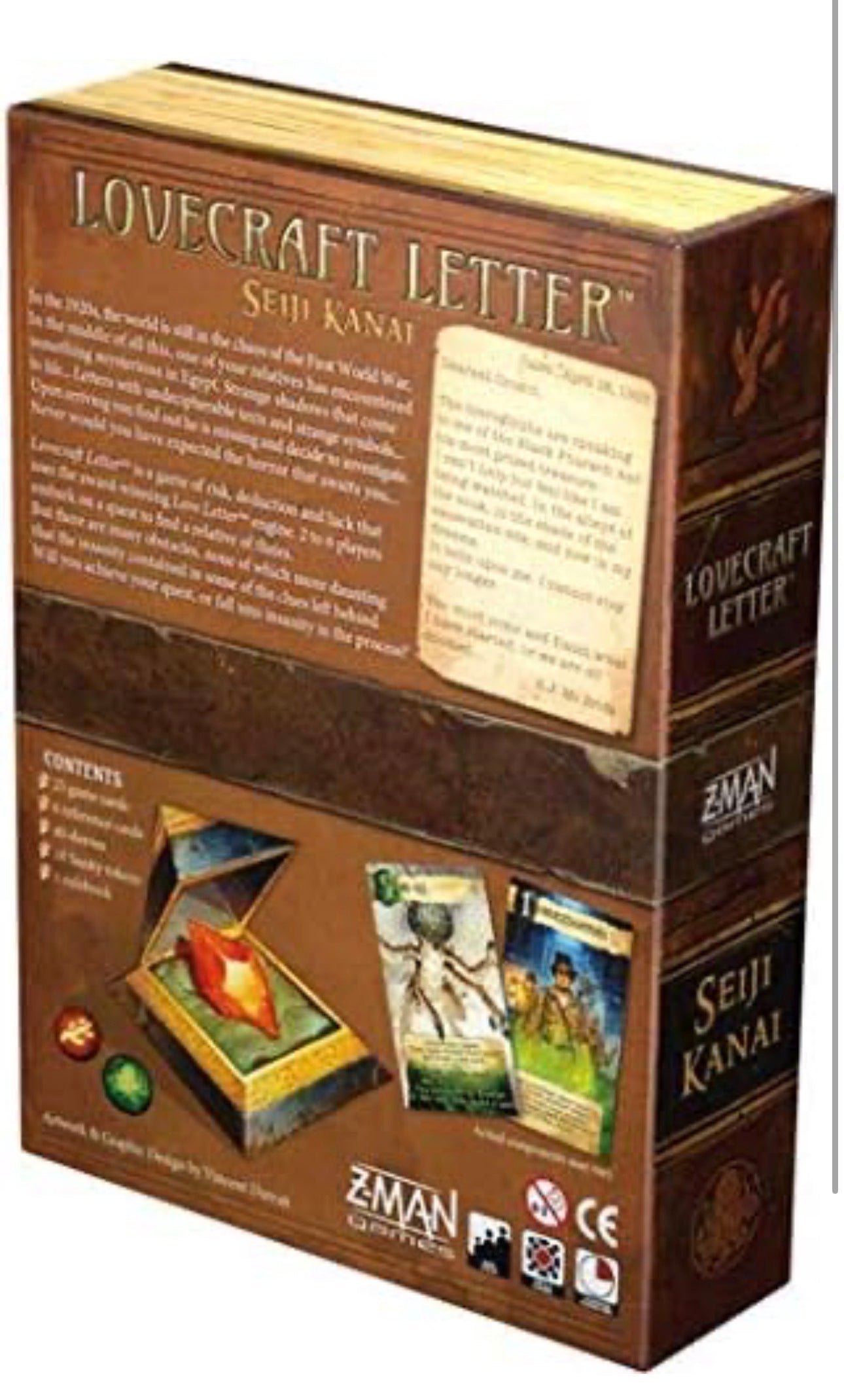 Lovecraft Letter Board Games,Brown