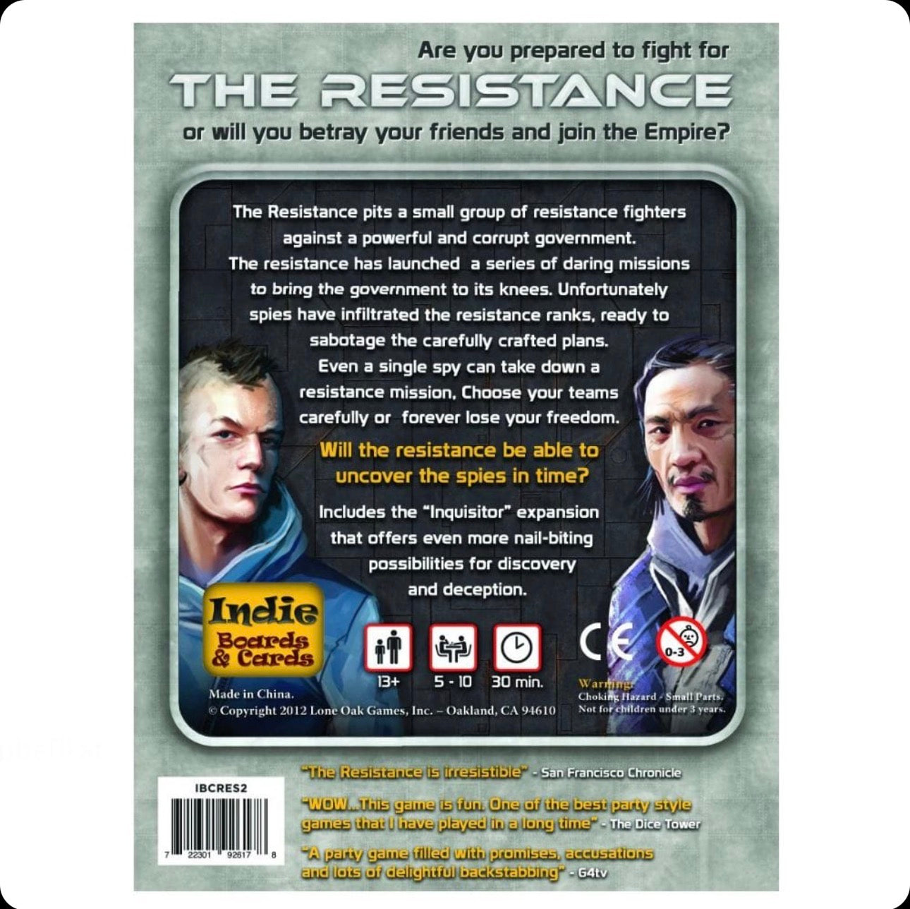 The Resistance – Social Deduction Party Strategy Game | 5–10 Players | Ages 14+ | 30 Min Playtim