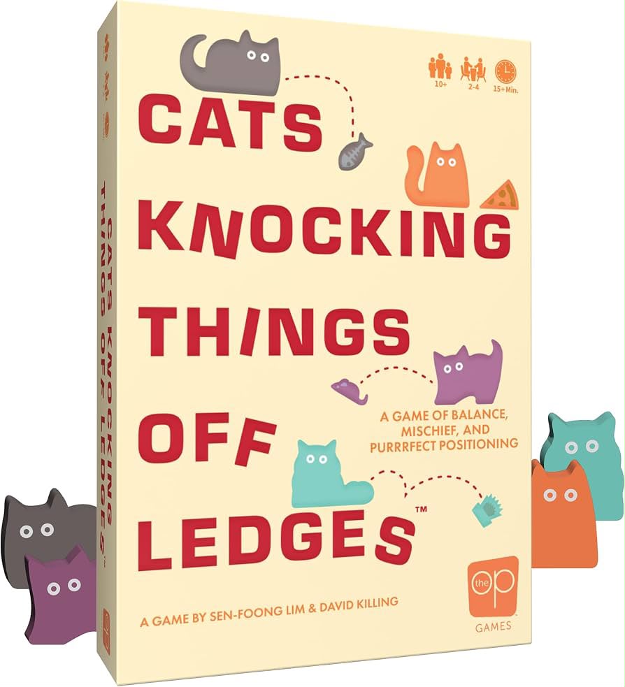 Cats knocking things off ledges